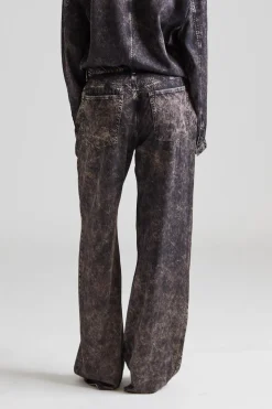 Printed Trousers FN-WN-TROU001289 Black/Beige