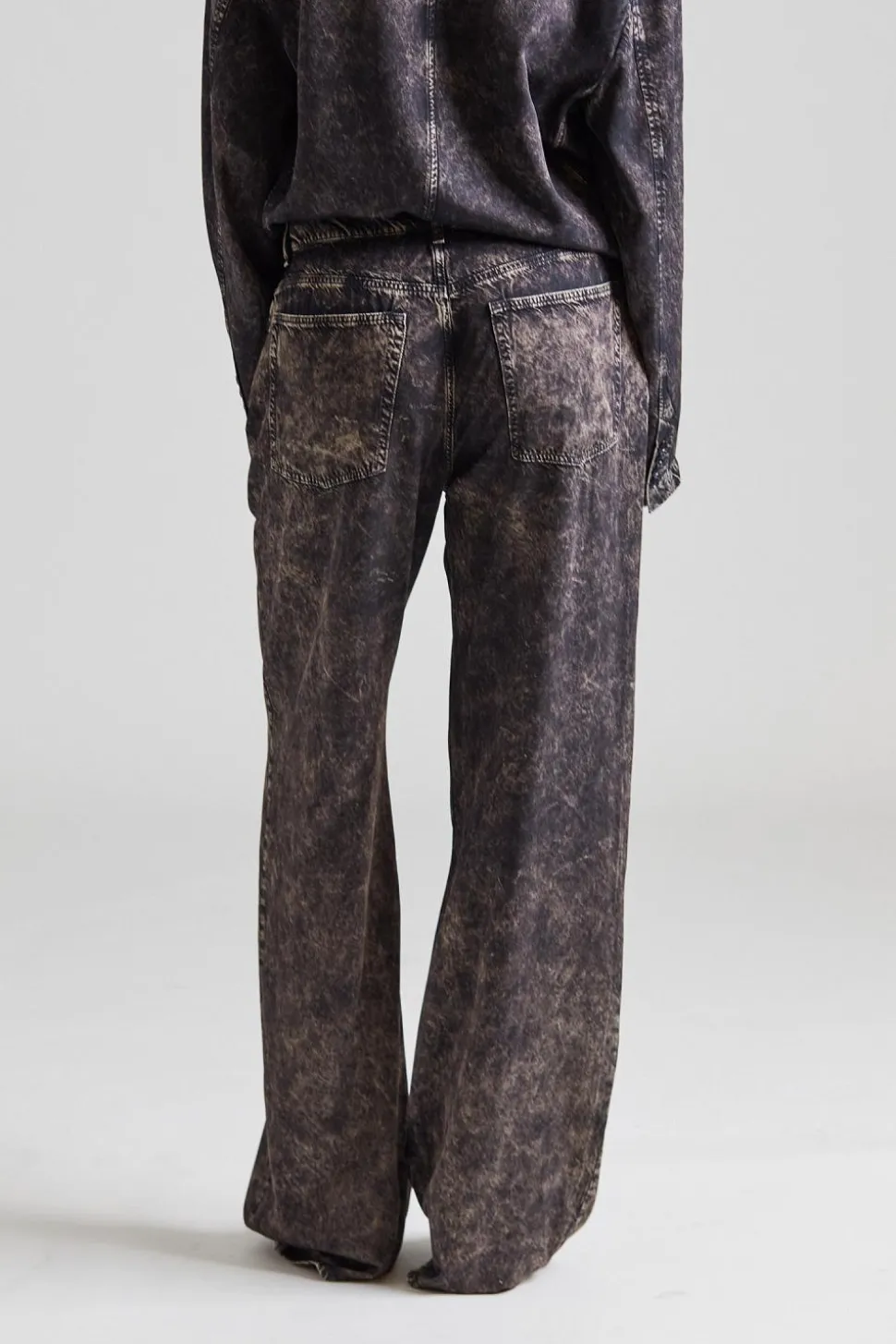 Printed Trousers FN-WN-TROU001289 Black/Beige