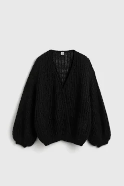 Puffed Cardigan Black