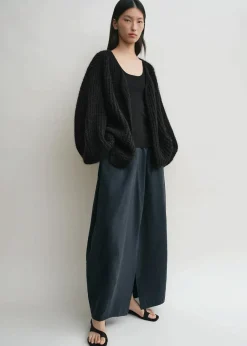 Puffed Cardigan Black