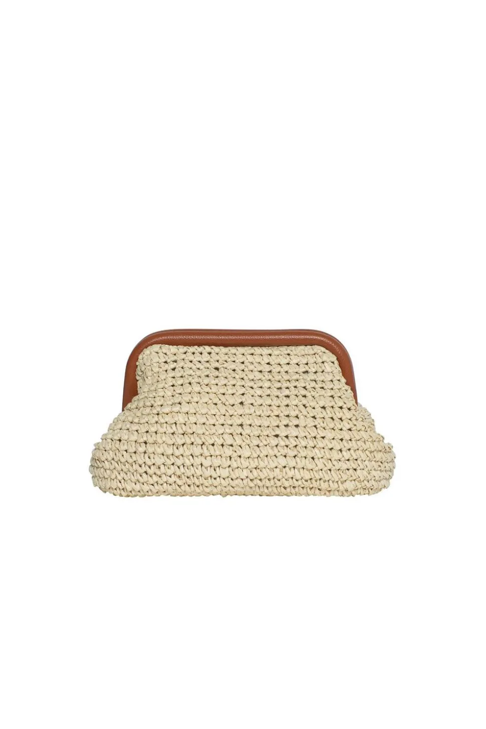 Raffia Clutch Beige