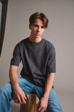 Ranger Cracked Logo Tee Grey