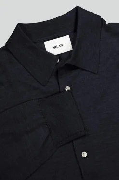 Raymond Knitted Polo Navy