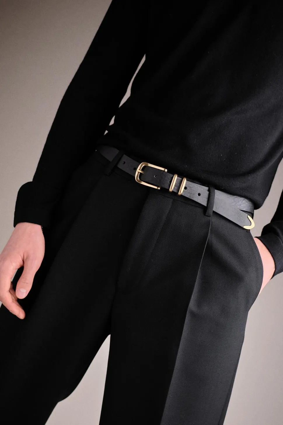 Refined Western Belt Black