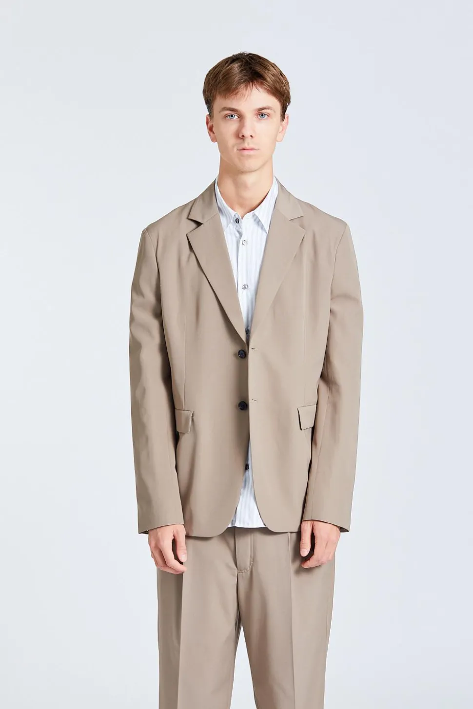 Regular Fit Jacket Mud Grey FN-MN-SUIT000342