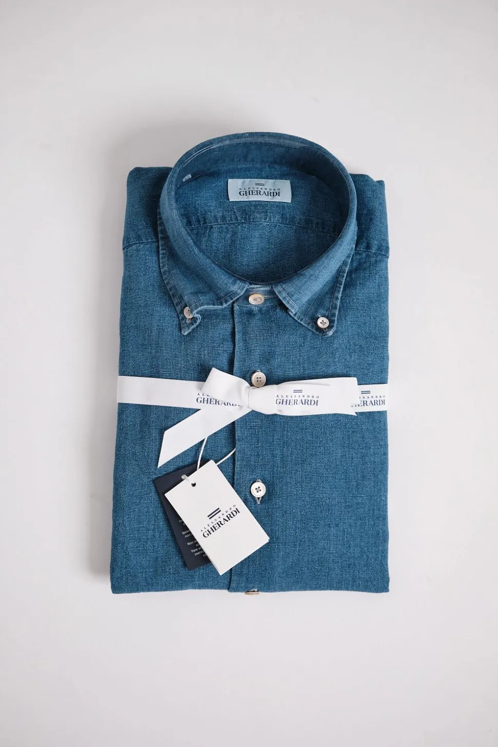 Regular Slim Denim Linen Indigo