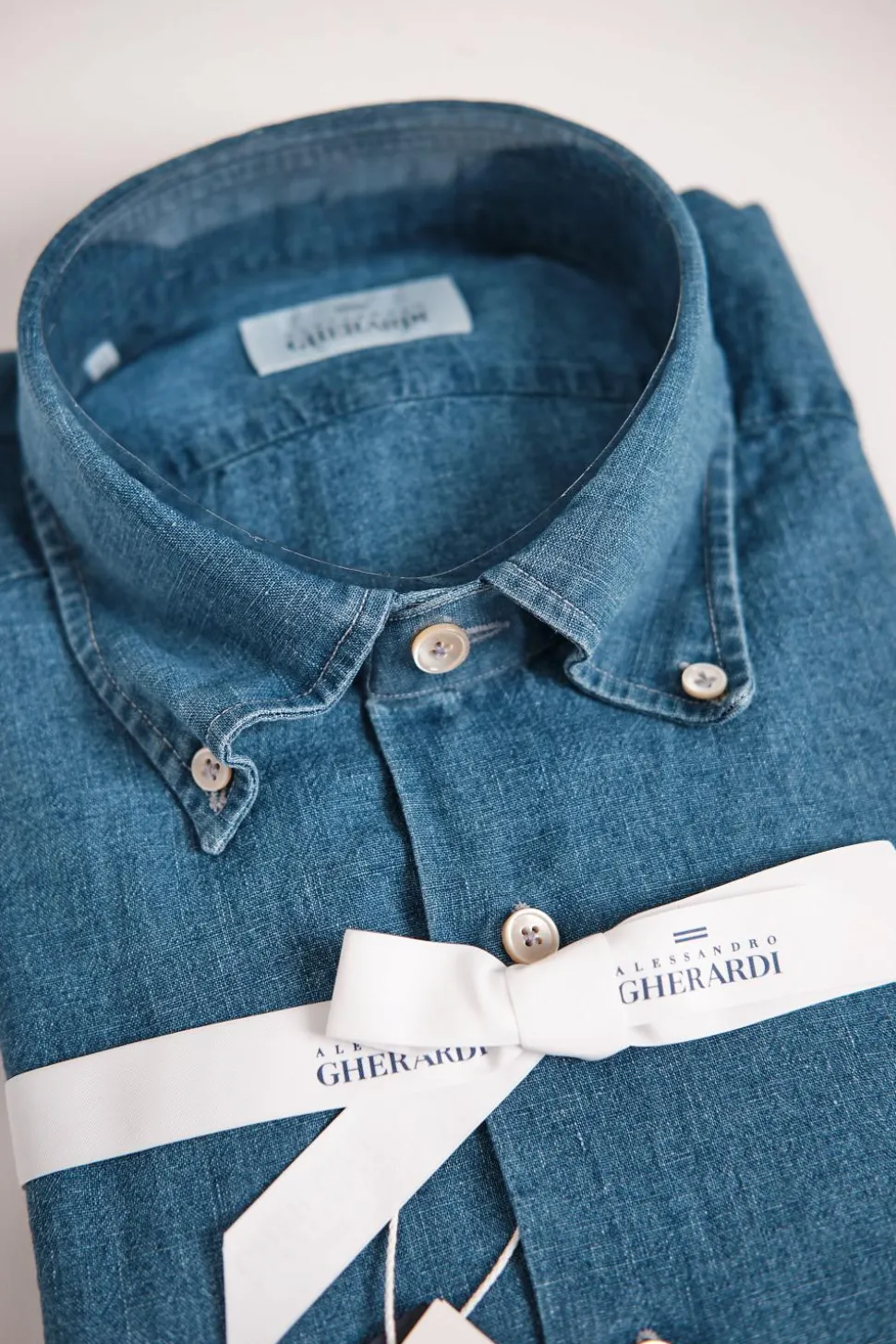 Regular Slim Denim Linen Indigo