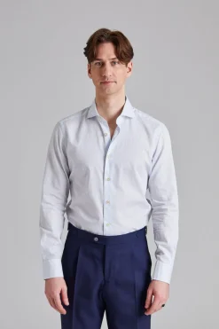 Regular Slim Dobby Blue Stripe