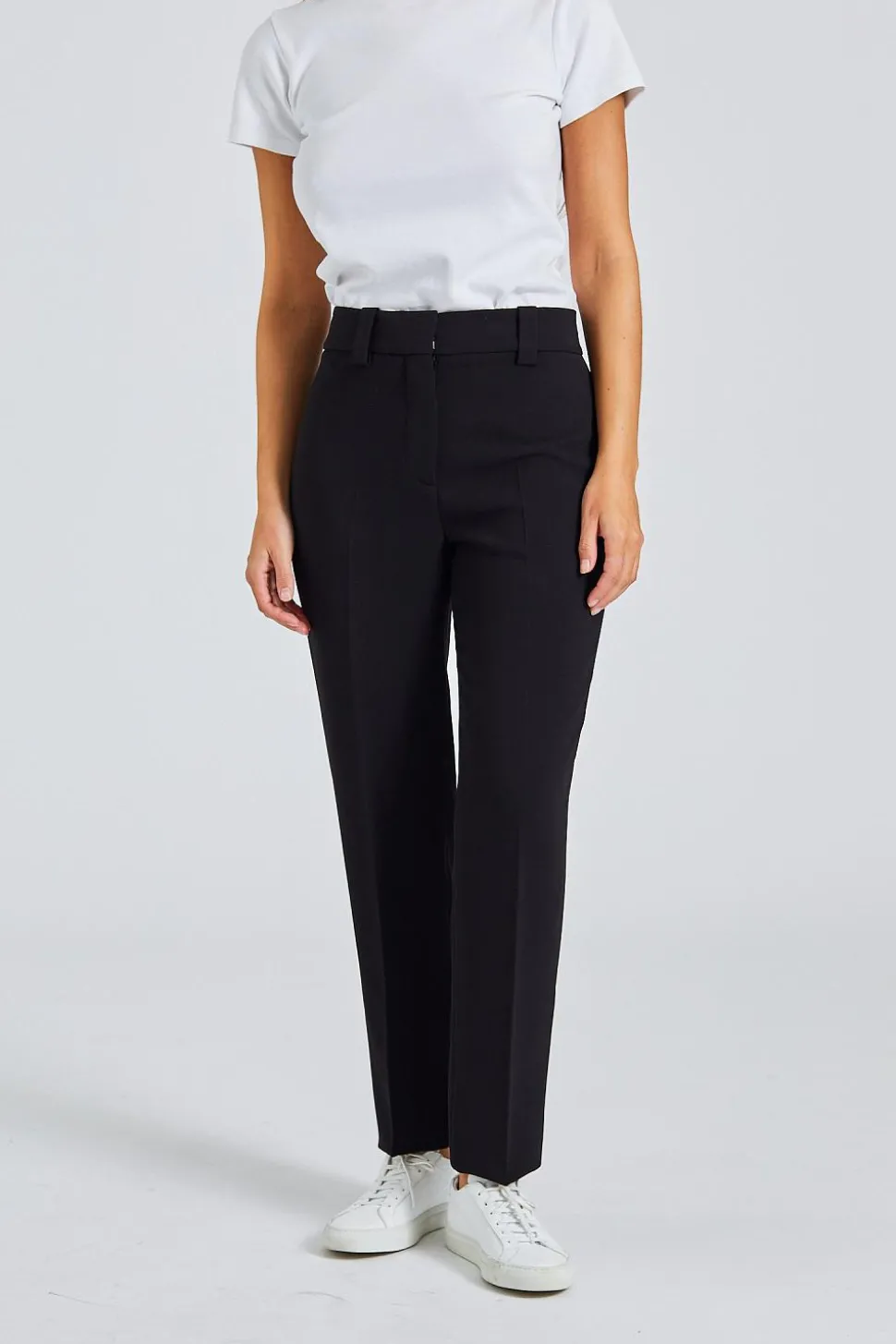 Relaxed Straight Leg Suiting Trouser Black