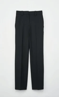Relaxed Straight Leg Suiting Trouser Black
