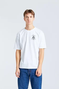 Retro x Drake's Printed Hiking Tee White
