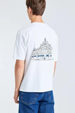 Retro x Drake's Printed Hiking Tee White