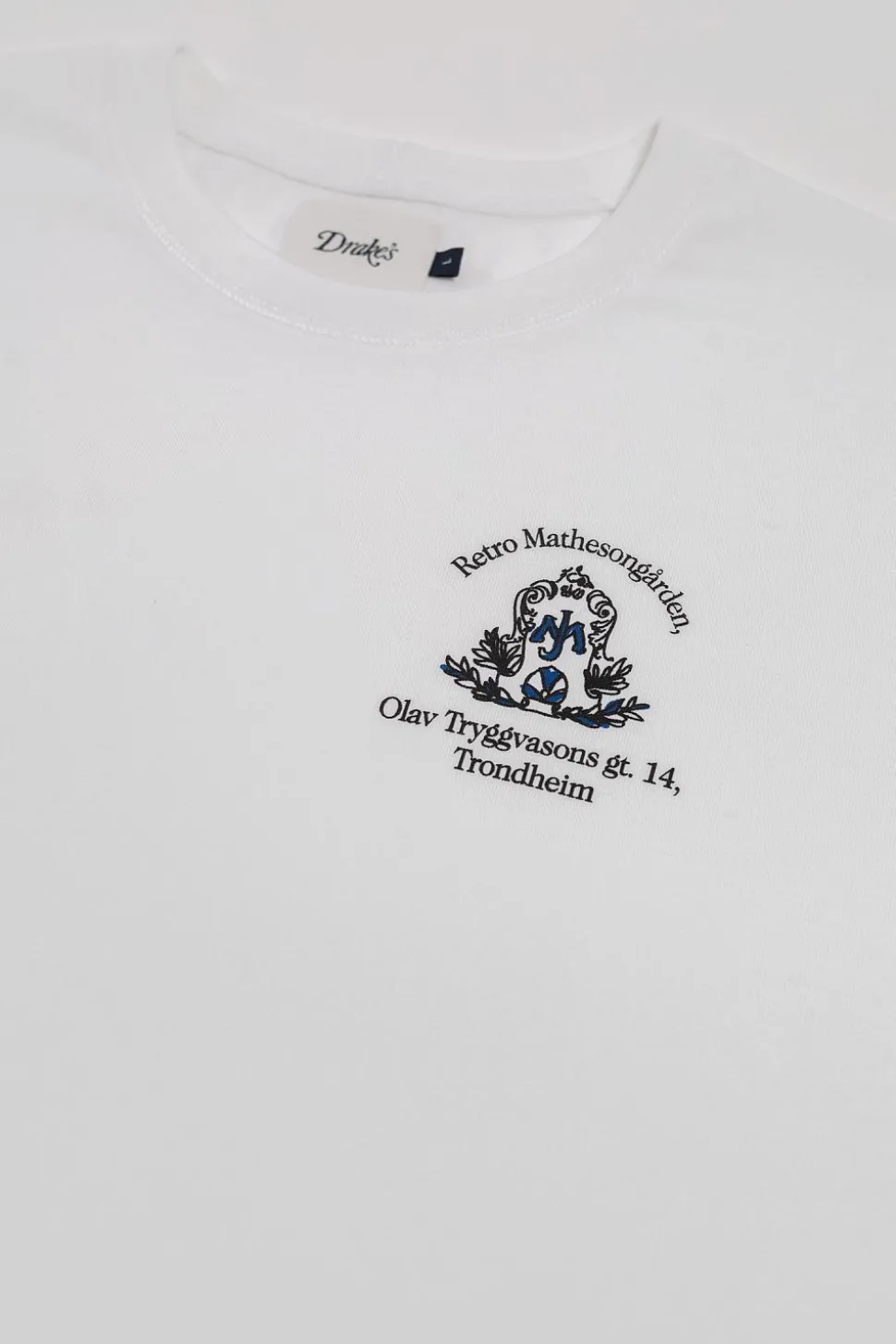 Retro x Drake's Printed Hiking Tee White