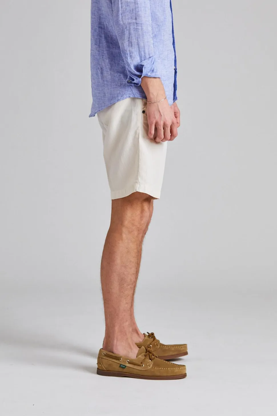 Robert Soft Lyocell Shorts Off White