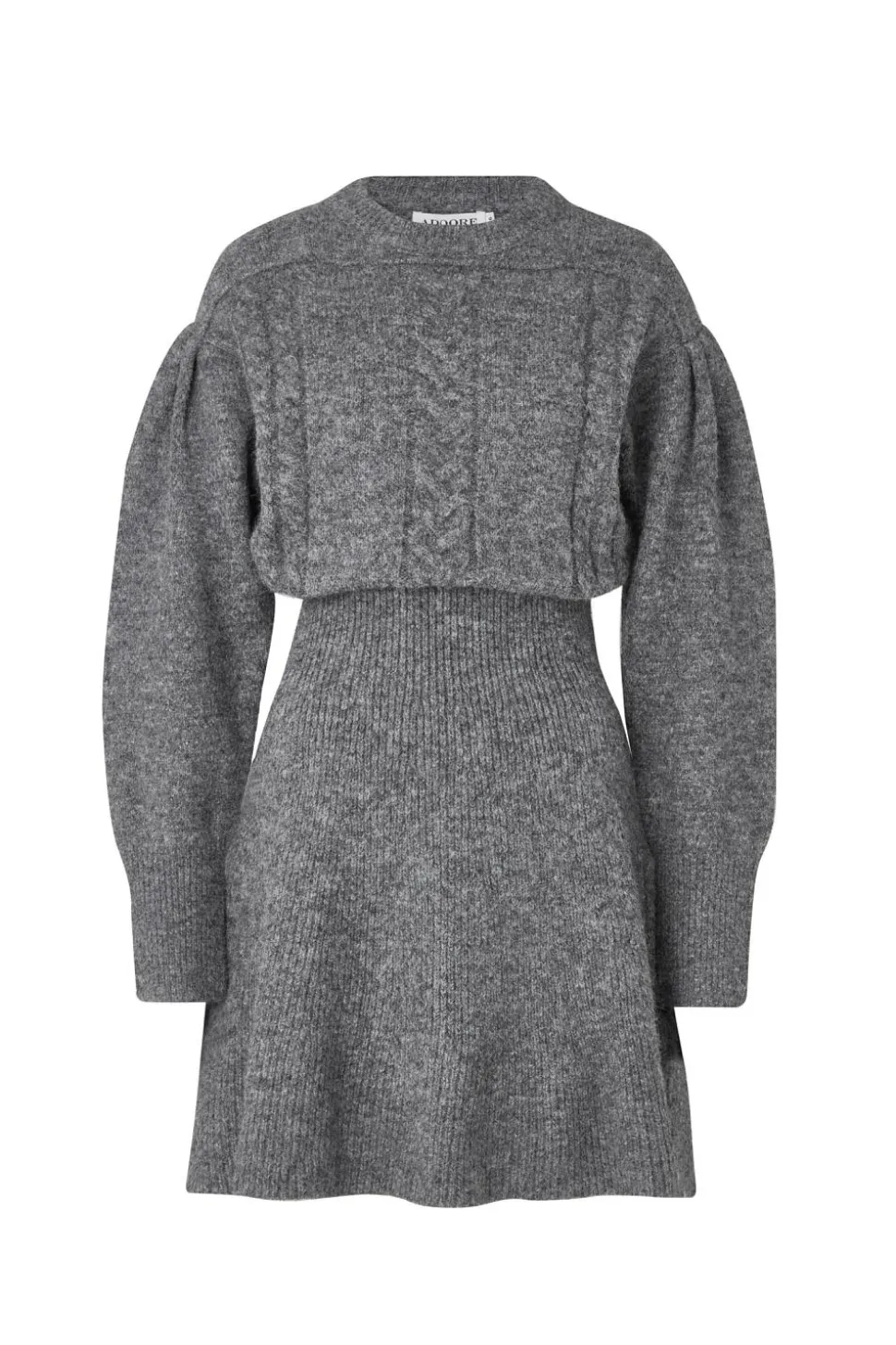 Santhia Knitted Mini Dress Grey Mel