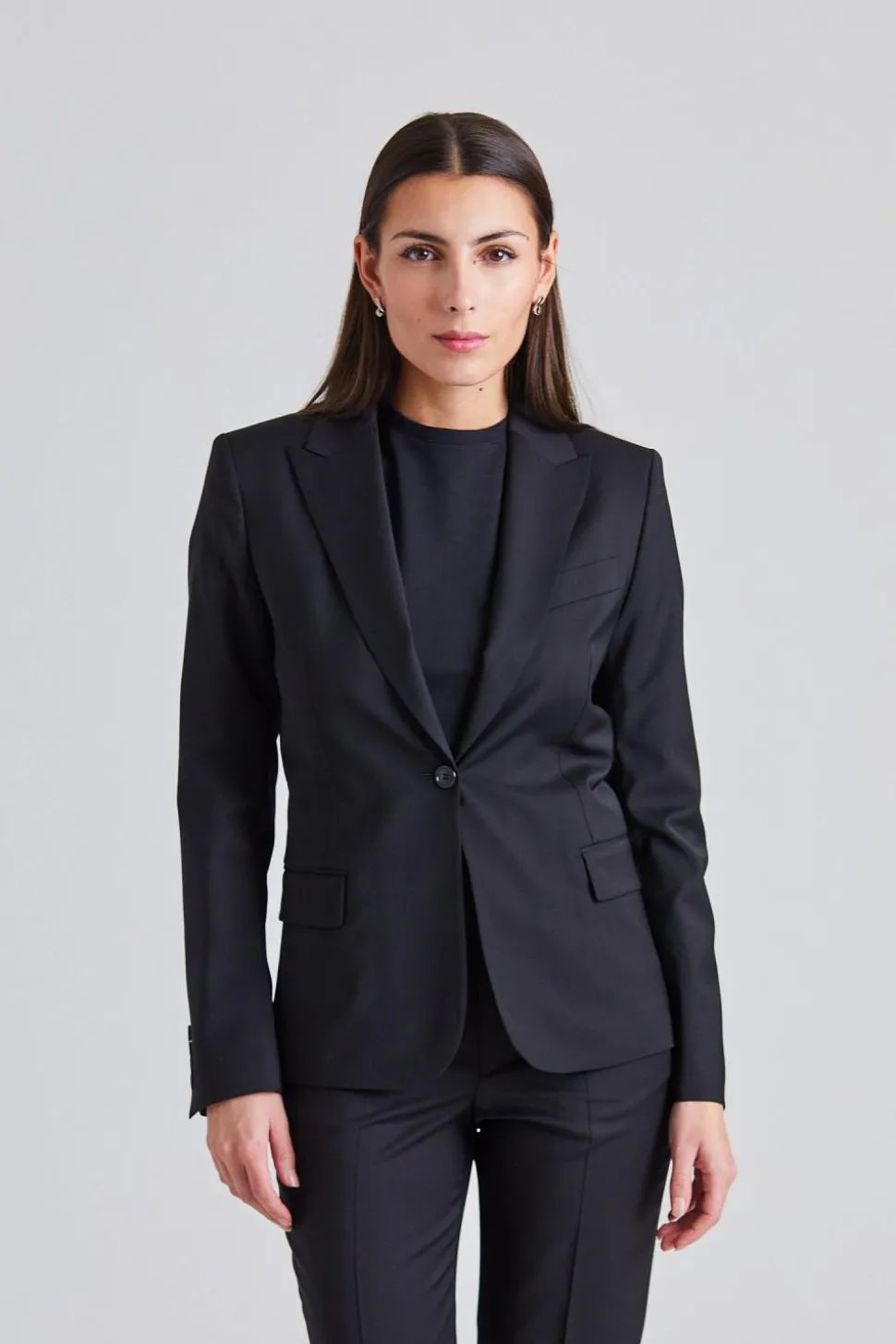 Sasha Cool Wool Blazer Black