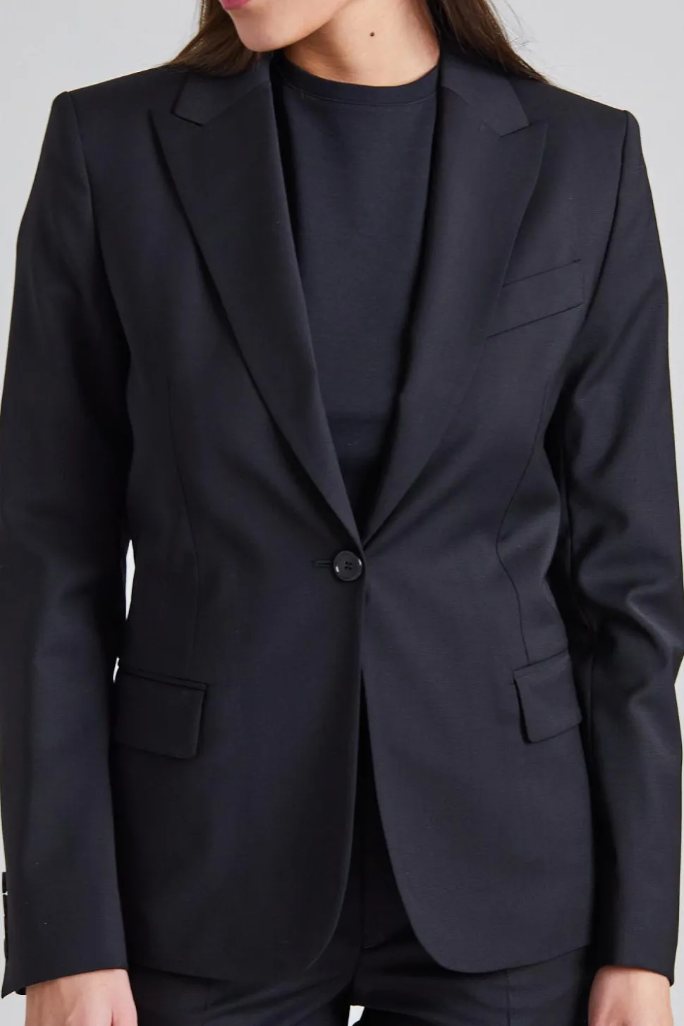 Sasha Cool Wool Blazer Black