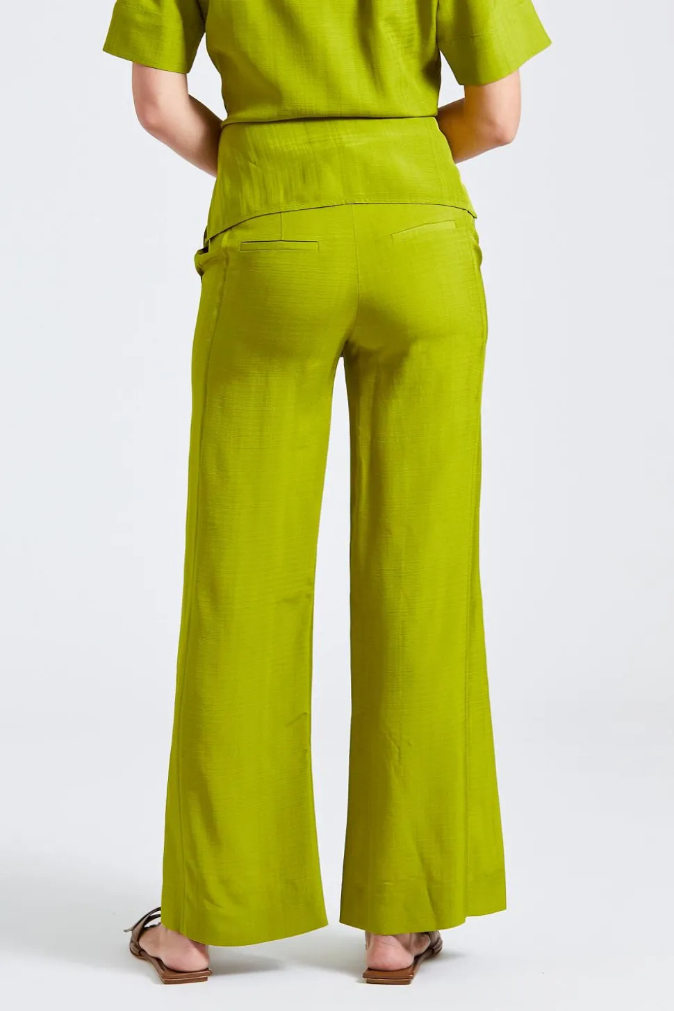 Sculptural Trouser Parrot Green