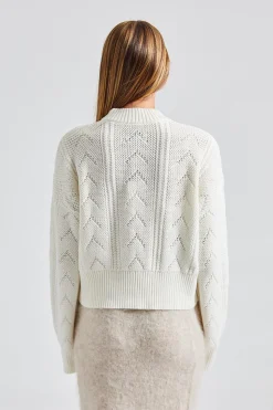 Serena Knit Sweater White
