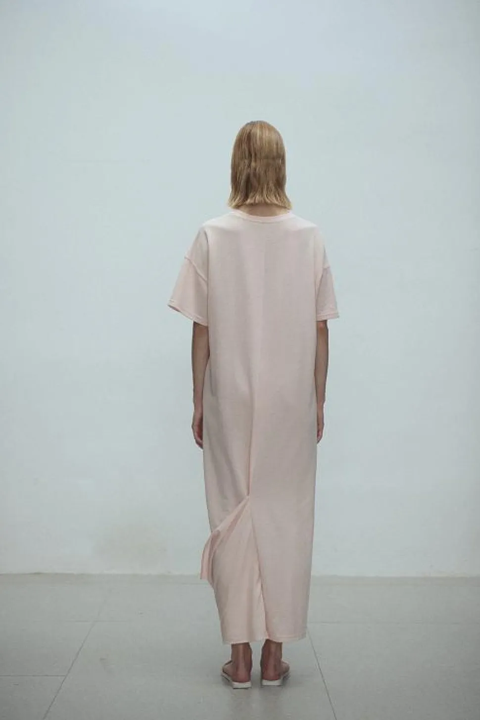 Shanti Draped Jersey Dress Pink
