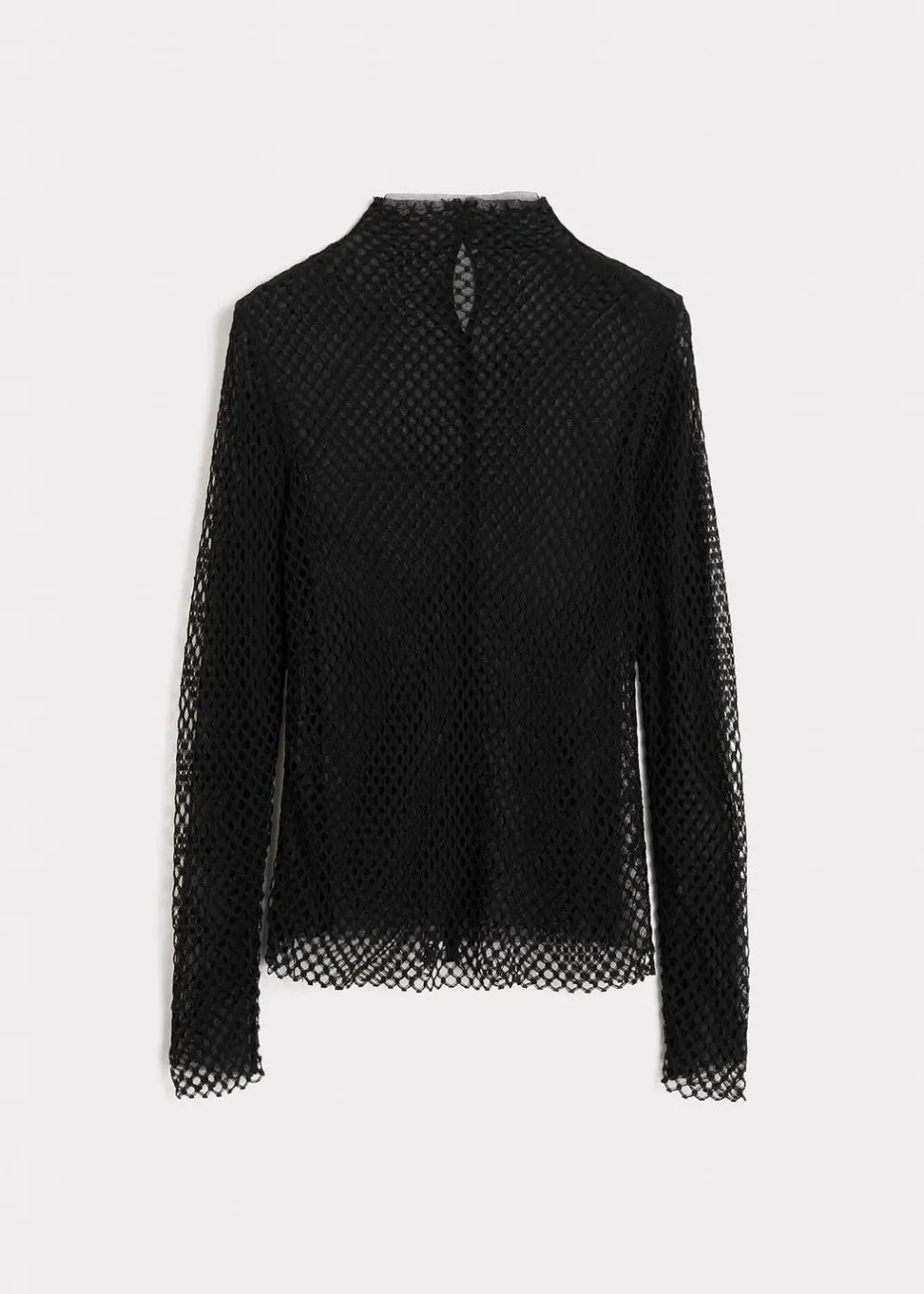 Sheer Lace Top Black