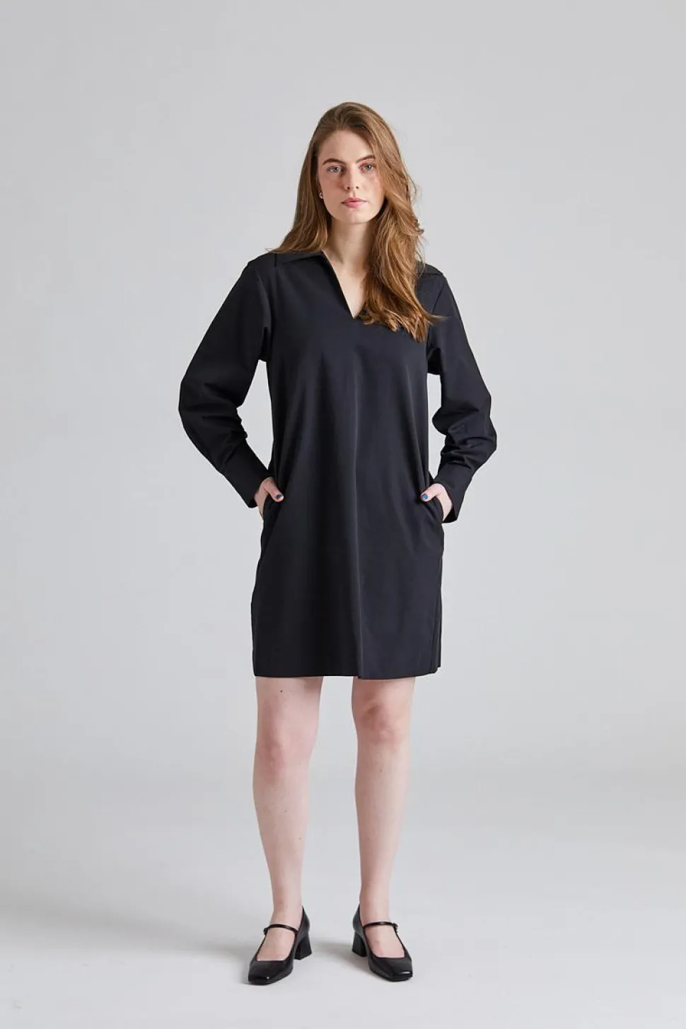 Short Shirt Dress Black