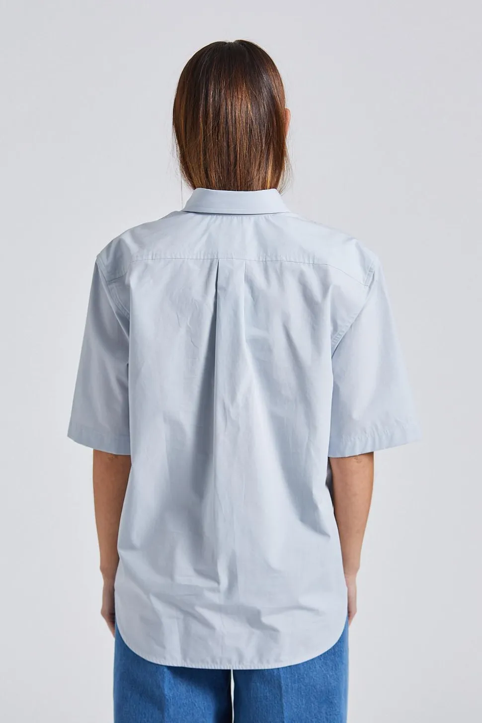 Short-sleeve Poplin Shirt Ice