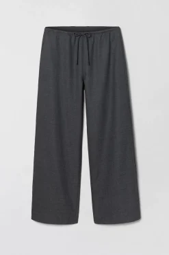 Siena Drawstring Trousers Charcoal