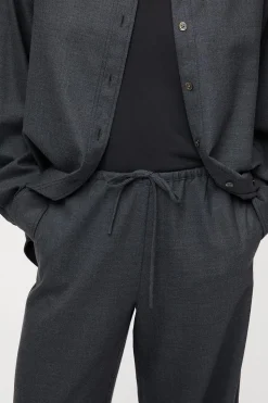 Siena Drawstring Trousers Charcoal