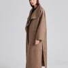 Signature Wool Cashmere Coat Oak Melange