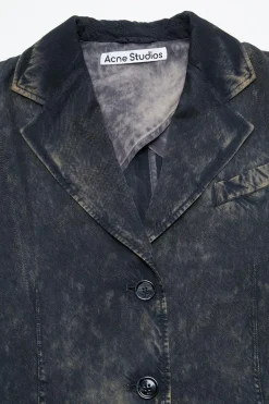 Single Breasted Jacket FN-WN-SUIT000583 Black/Beige