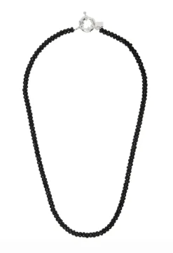 Skinny Diamond Necklace Black