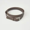 Slim Leather Belt Brown