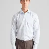 Slimline Blue Striped Twill
