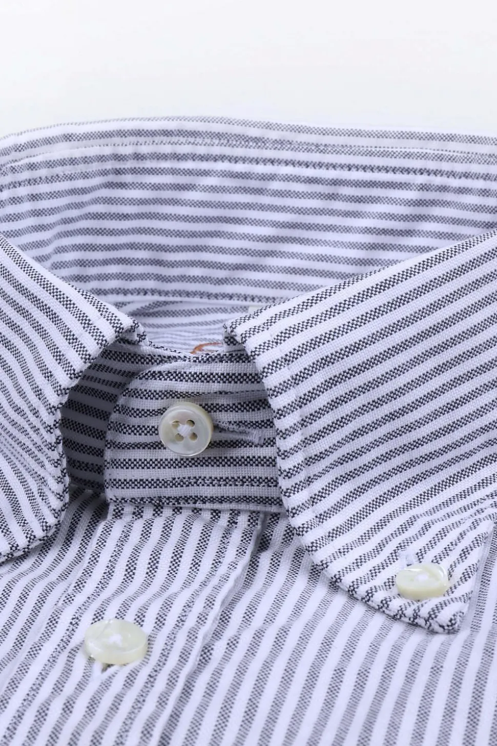 Slimline Casual Blue Stripe Oxford