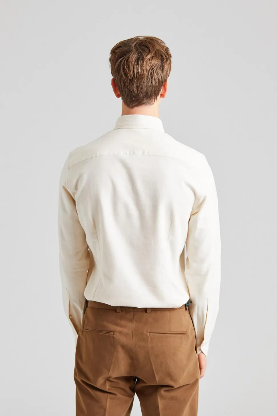 Slimline Flannel Offwhite