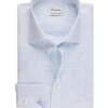 Slimline Light Blue Check