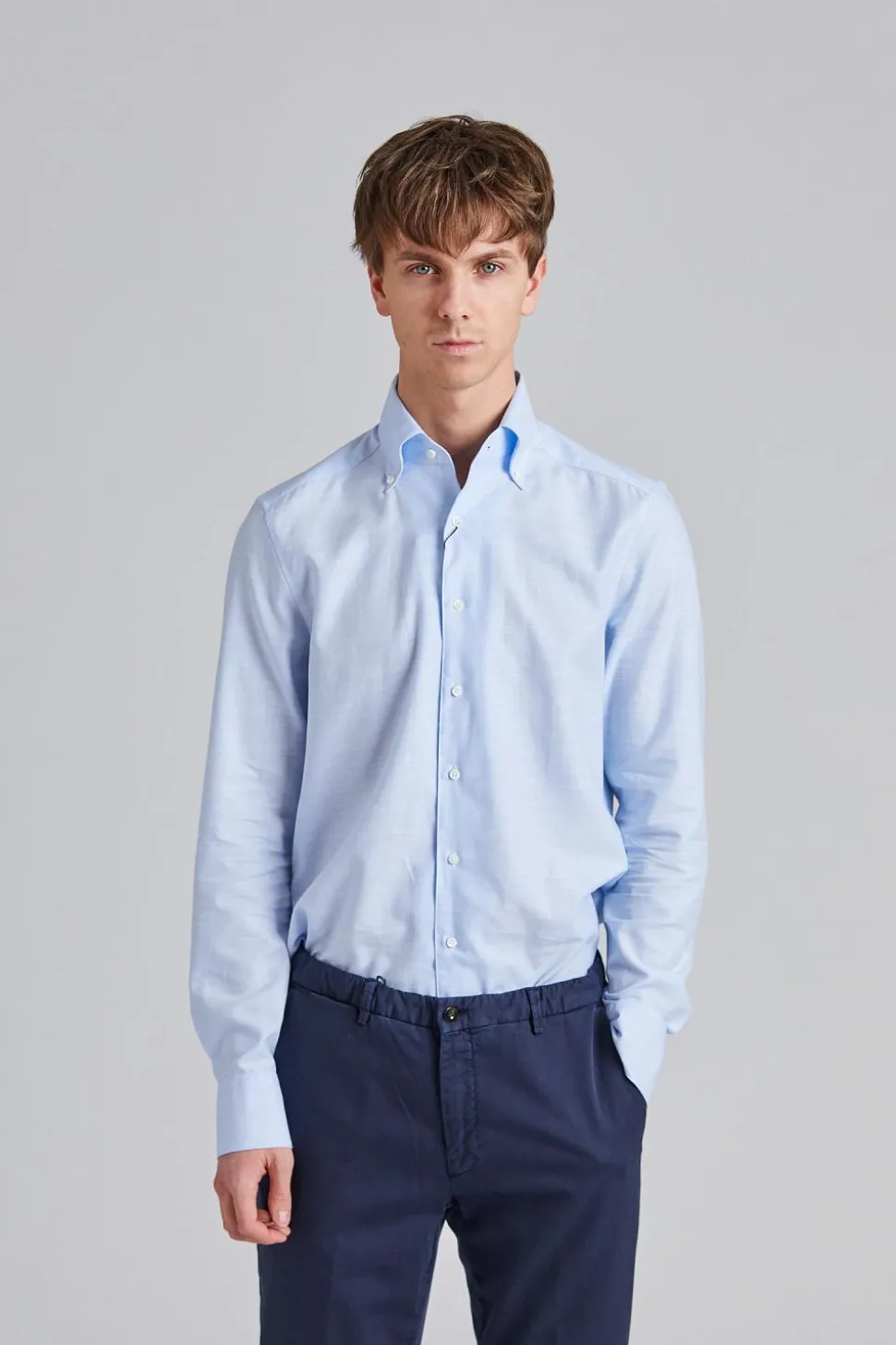 Slimline Soft Cotton BD Light Blue