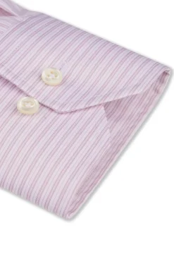 Slimline White/Pink Stripe
