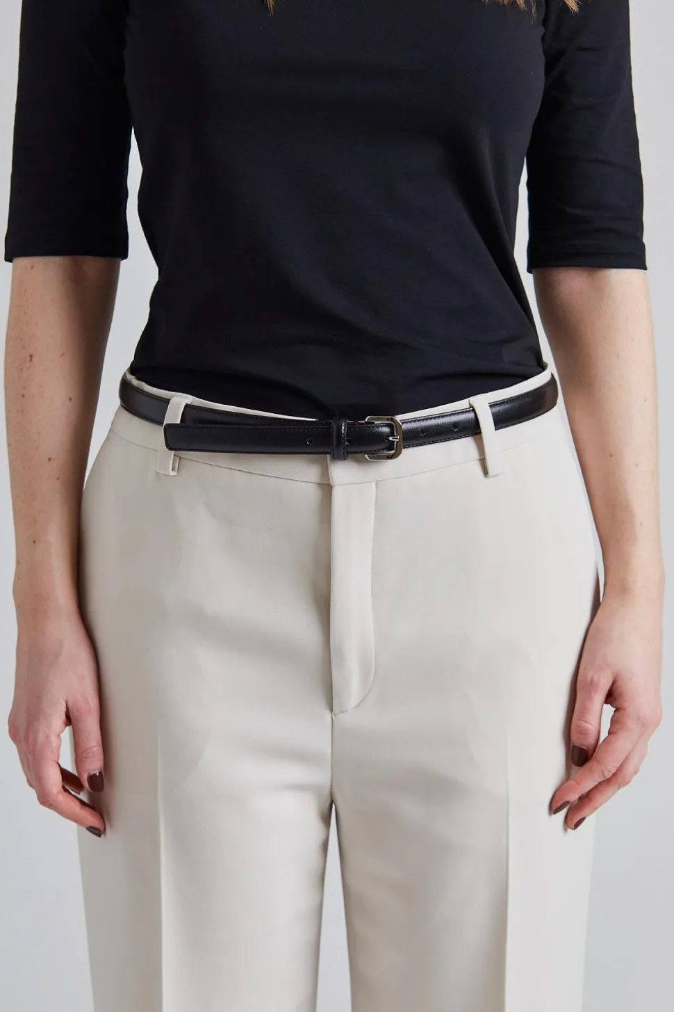 Small Buckle Belt Black