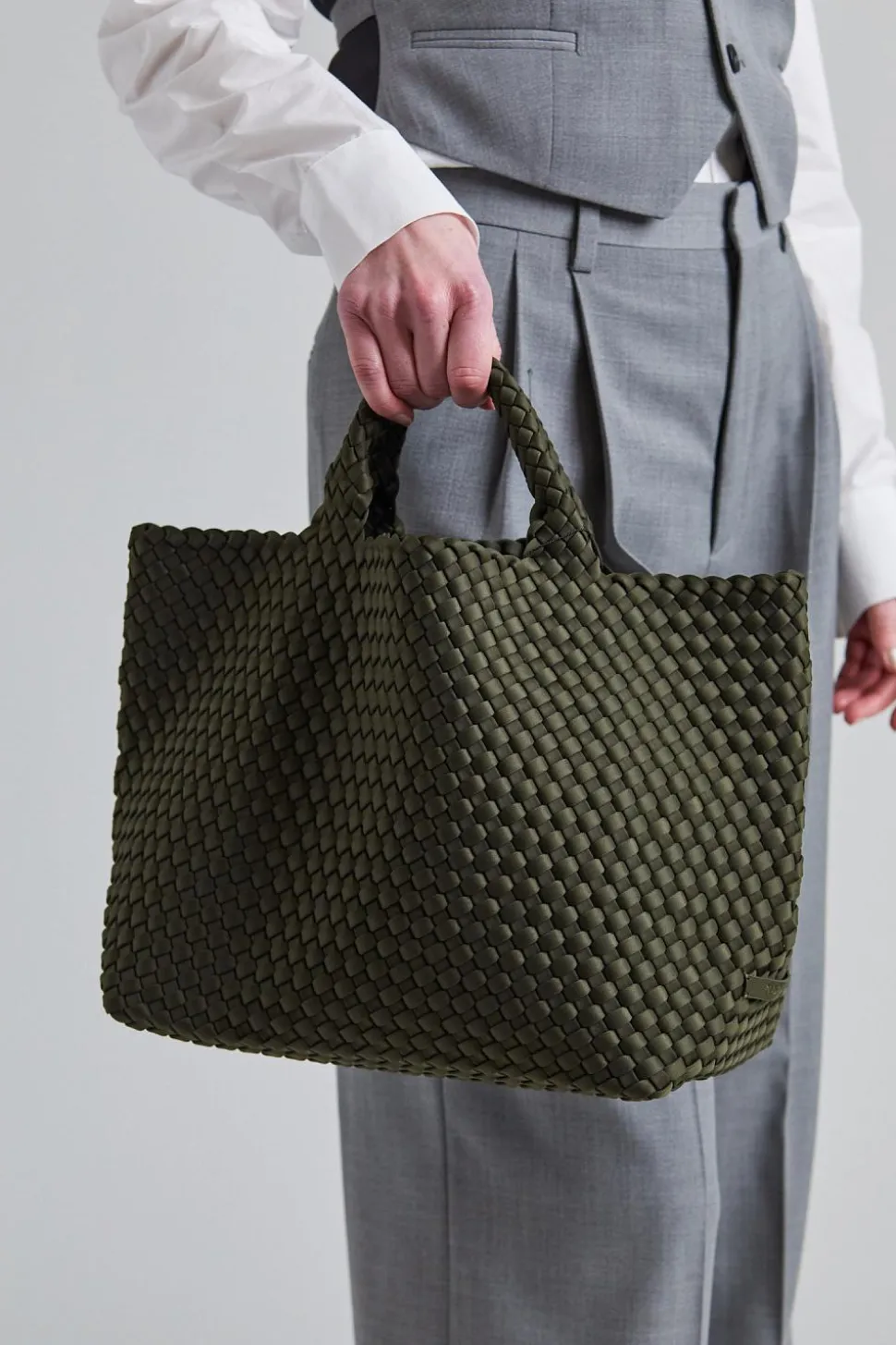 St Barths Medium Tote Olive