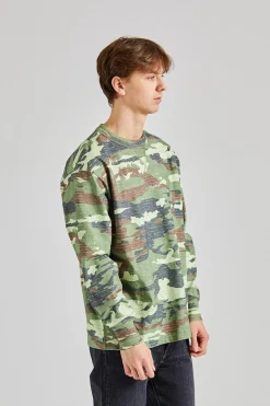 Stamp Logo Sweater Khaki Green FN-MN-SWEA000359