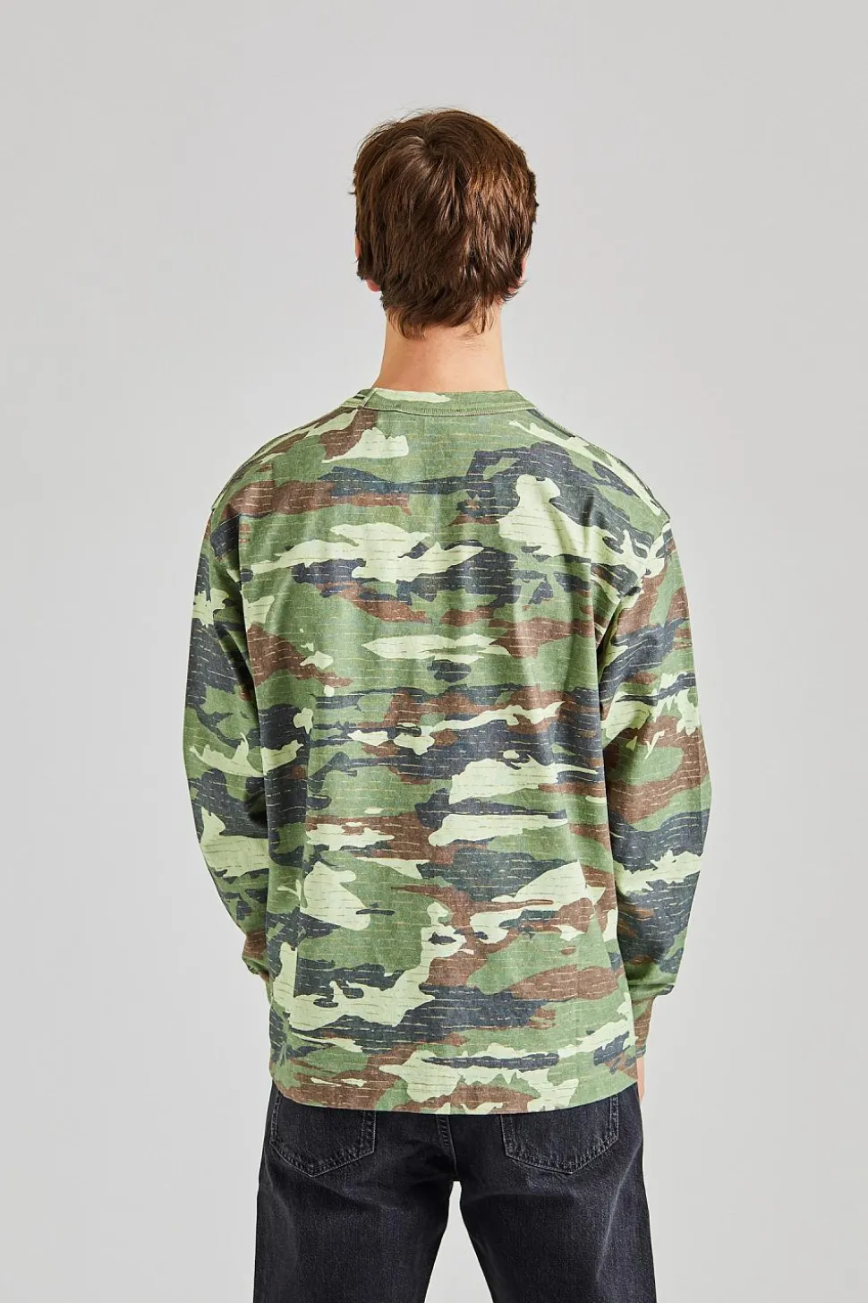 Stamp Logo Sweater Khaki Green FN-MN-SWEA000359