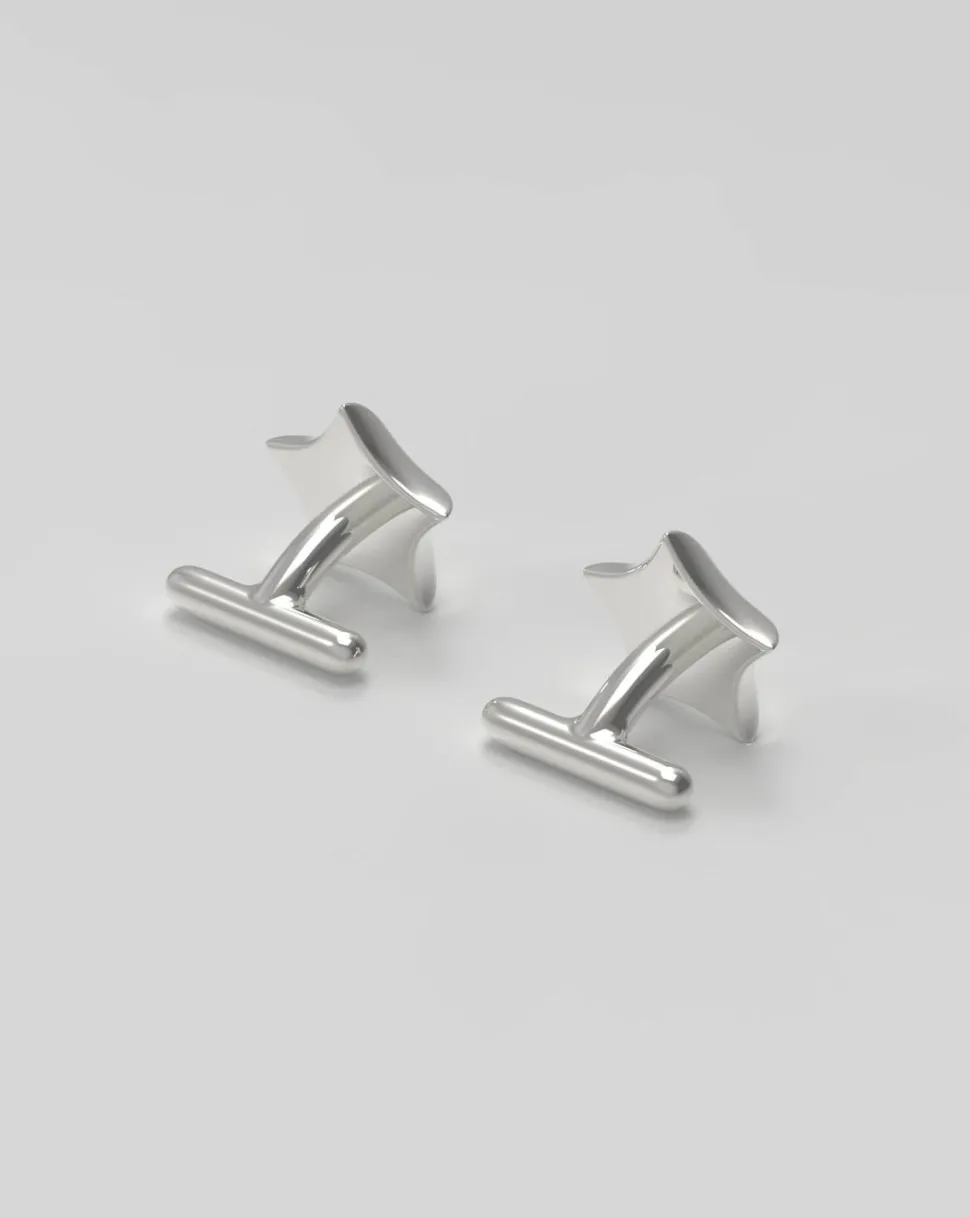 Star Cufflinks Silver