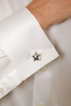 Star Cufflinks Silver