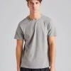Stretch Cotton Tee Dove Grey