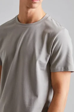 Stretch Cotton Tee Dove Grey