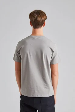 Stretch Cotton Tee Dove Grey