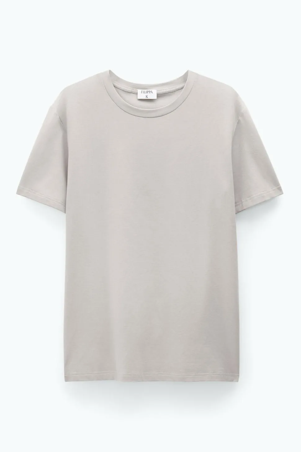 Stretch Cotton Tee Dove Grey