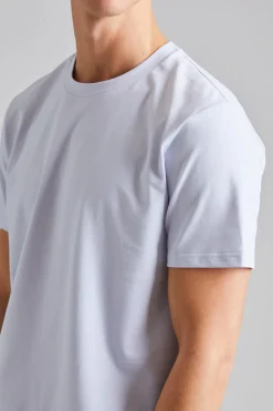 Stretch Cotton Tee Ice Blue